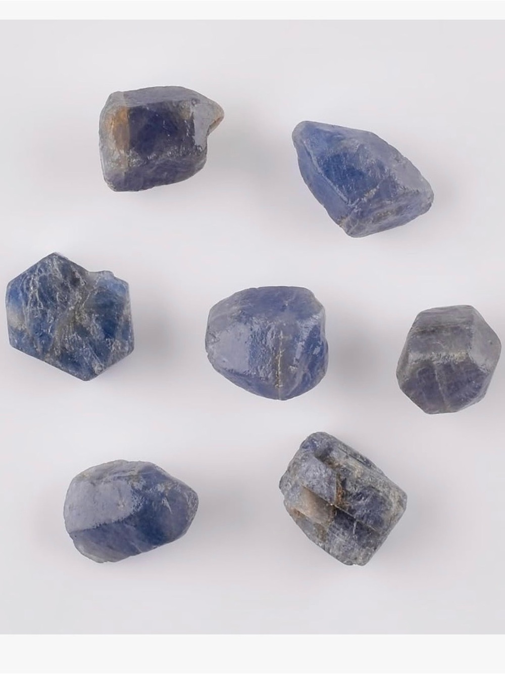 Raw Blue Sodalite Decorative Stones for Home Accents 5 stones